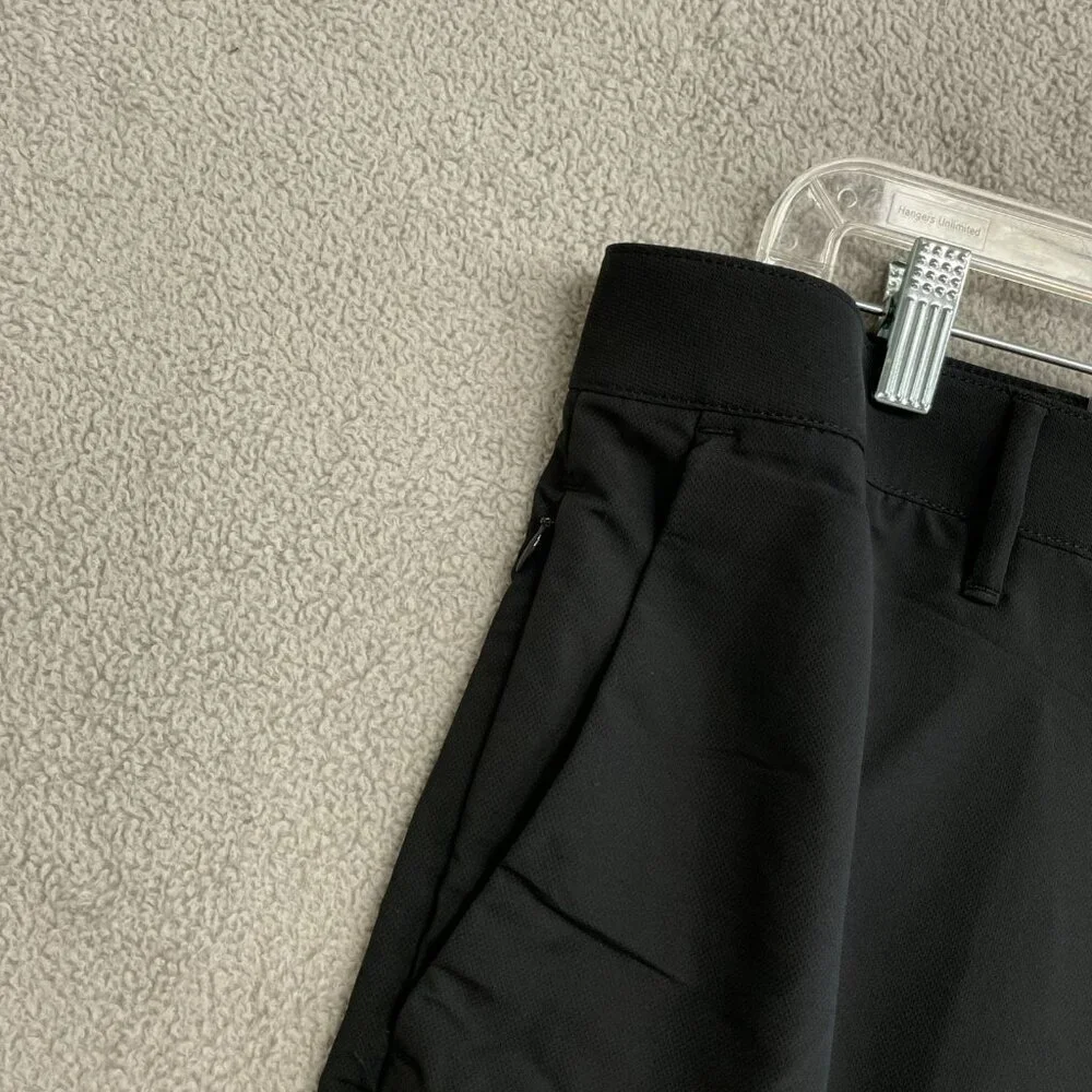 NEW Banana Republic Men's 40x32 Flat Front Pants Black Polyester G1366